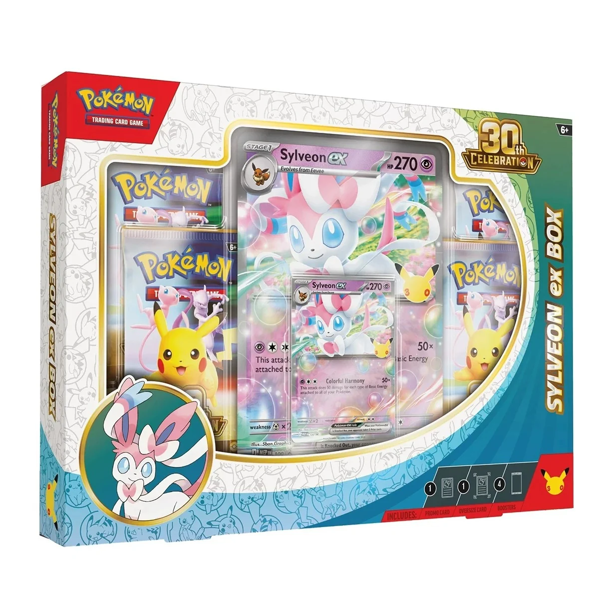 English Pokémon TCG 30th Celebration Sylveon ex Box